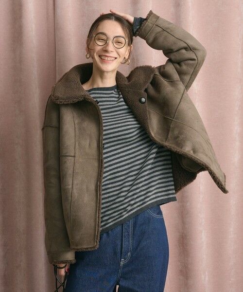 BEAUTY&YOUTH UNITED ARROWS / ビューティー&ユース ユナイテッドアローズ その他アウター | 【WEB限定】ボア×フェイクムートン ループボタンジャケット 2WAY | 詳細28