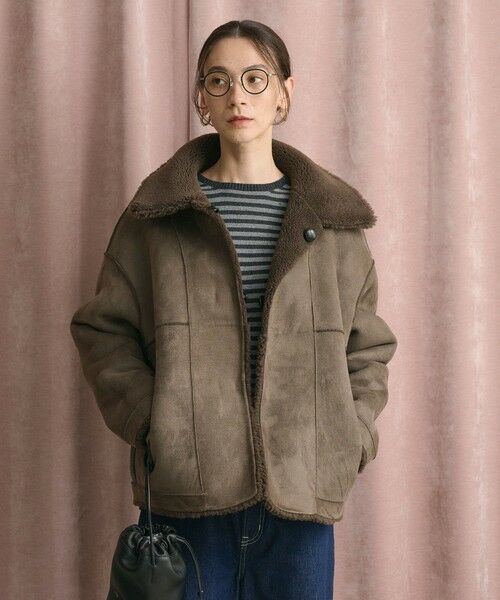 BEAUTY&YOUTH UNITED ARROWS / ビューティー&ユース ユナイテッドアローズ その他アウター | 【WEB限定】ボア×フェイクムートン ループボタンジャケット 2WAY | 詳細29