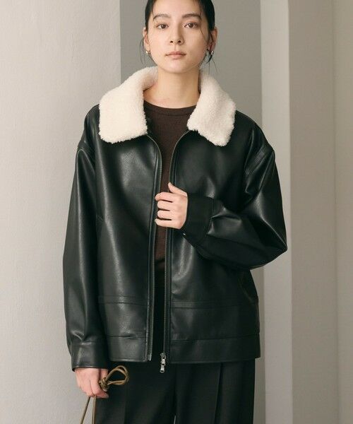 BEAUTY&YOUTH UNITED ARROWS / ビューティー&ユース ユナイテッドアローズ ブルゾン | 【WEB限定】レザーライク 2WAYブルゾン | 詳細1