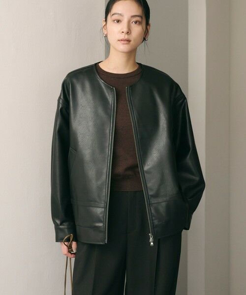 BEAUTY&YOUTH UNITED ARROWS / ビューティー&ユース ユナイテッドアローズ ブルゾン | 【WEB限定】レザーライク 2WAYブルゾン | 詳細10