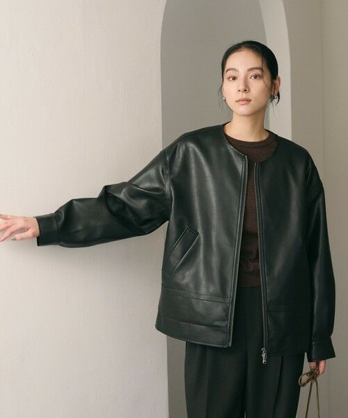 BEAUTY&YOUTH UNITED ARROWS / ビューティー&ユース ユナイテッドアローズ ブルゾン | 【WEB限定】レザーライク 2WAYブルゾン | 詳細11