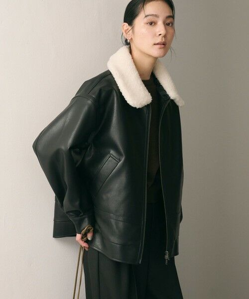 BEAUTY&YOUTH UNITED ARROWS / ビューティー&ユース ユナイテッドアローズ ブルゾン | 【WEB限定】レザーライク 2WAYブルゾン | 詳細3