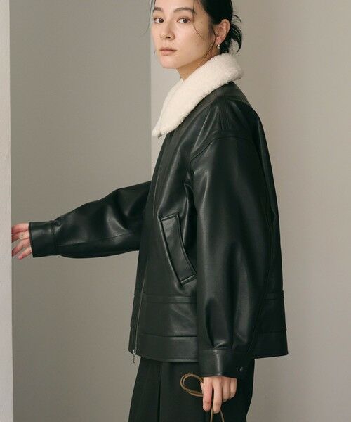 BEAUTY&YOUTH UNITED ARROWS / ビューティー&ユース ユナイテッドアローズ ブルゾン | 【WEB限定】レザーライク 2WAYブルゾン | 詳細5