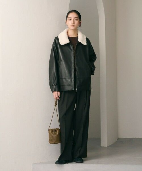 BEAUTY&YOUTH UNITED ARROWS / ビューティー&ユース ユナイテッドアローズ ブルゾン | 【WEB限定】レザーライク 2WAYブルゾン | 詳細6