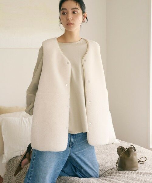 BEAUTY&YOUTH UNITED ARROWS / ビューティー&ユース ユナイテッドアローズ その他アウター | 【WEB限定】ボア×フェイクムートン リバーシブルベスト | 詳細4