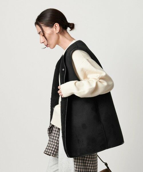 BEAUTY&YOUTH UNITED ARROWS / ビューティー&ユース ユナイテッドアローズ その他アウター | 【WEB限定】ボア×フェイクムートン リバーシブルベスト | 詳細18