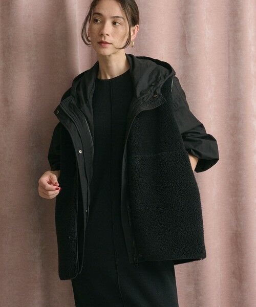 BEAUTY & YOUTH UNITED ARROWS/ビューティー&ユース ユナイテッドアローズ 【WEB限定】ボア×フェイクムートン リバーシブルベスト BLACK FREE BEAUTY & YOUTH UNITED ARROWS/ビューティー&ユース ユナイテッドアローズ 【WEB限定】ボア×フェイクムートン リバーシブルベスト BLACK FREE