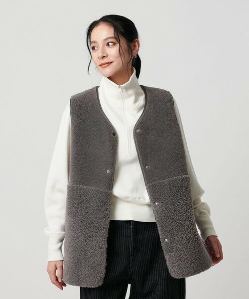 BEAUTY&YOUTH UNITED ARROWS / ビューティー&ユース ユナイテッドアローズ その他アウター | 【WEB限定】ボア×フェイクムートン リバーシブルベスト | 詳細19
