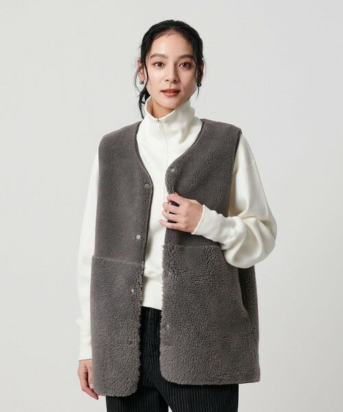 BEAUTY&YOUTH UNITED ARROWS / ビューティー&ユース ユナイテッドアローズ その他アウター | 【WEB限定】ボア×フェイクムートン リバーシブルベスト | 詳細20