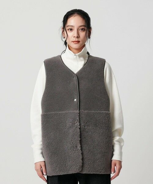 BEAUTY&YOUTH UNITED ARROWS / ビューティー&ユース ユナイテッドアローズ その他アウター | 【WEB限定】ボア×フェイクムートン リバーシブルベスト | 詳細22