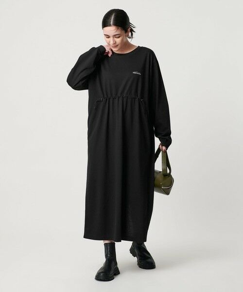 BEAUTY&YOUTH UNITED ARROWS / ビューティー&ユース ユナイテッドアローズ ロング・マキシ丈ワンピース | ＜THOUSAND MILE＞ドローコード ロングスリーブワンピース 抗菌防臭 吸汗 速乾 | 詳細1