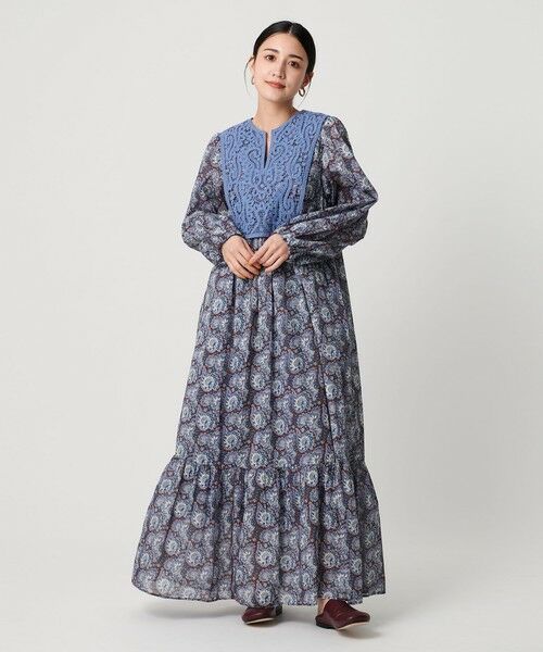 BEAUTY&YOUTH UNITED ARROWS / ビューティー&ユース ユナイテッドアローズ ロング・マキシ丈ワンピース | ＜ne Quittez pas＞ペイズリーレースドレス | 詳細1