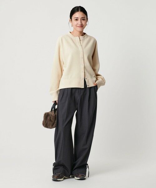 BEAUTY&YOUTH UNITED ARROWS / ビューティー&ユース ユナイテッドアローズ カーディガン・ボレロ | ダブルフェイス リングボタンカーディガン2 ウォッシャブル | 詳細3