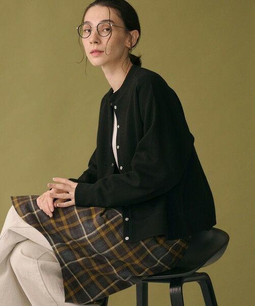 BEAUTY&YOUTH UNITED ARROWS / ビューティー&ユース ユナイテッドアローズ カーディガン・ボレロ | ダブルフェイス リングボタンカーディガン ウォッシャブル | 詳細12