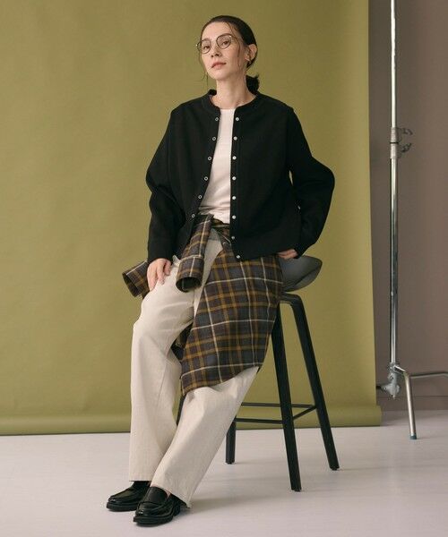 BEAUTY&YOUTH UNITED ARROWS / ビューティー&ユース ユナイテッドアローズ カーディガン・ボレロ | ダブルフェイス リングボタンカーディガン2 ウォッシャブル | 詳細14