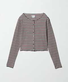 BEAUTY&YOUTH UNITED ARROWS / ビューティー&ユース ユナイテッドアローズ カーディガン・ボレロ | ＜Girls Department Club＞マルチストライプ ジャガード カーディガン