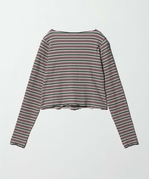 BEAUTY&YOUTH UNITED ARROWS / ビューティー&ユース ユナイテッドアローズ カーディガン・ボレロ | ＜Girls Department Club＞マルチストライプ ジャガード カーディガン | 詳細1