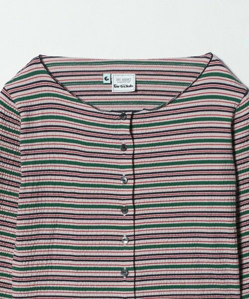 BEAUTY&YOUTH UNITED ARROWS / ビューティー&ユース ユナイテッドアローズ カーディガン・ボレロ | ＜Girls Department Club＞マルチストライプ ジャガード カーディガン | 詳細2