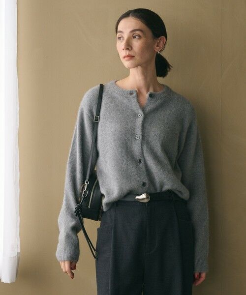 BEAUTY&YOUTH UNITED ARROWS / ビューティー&ユース ユナイテッドアローズ カーディガン・ボレロ | フォックスカシミヤブレンド クルーネックカーディガン | 詳細7
