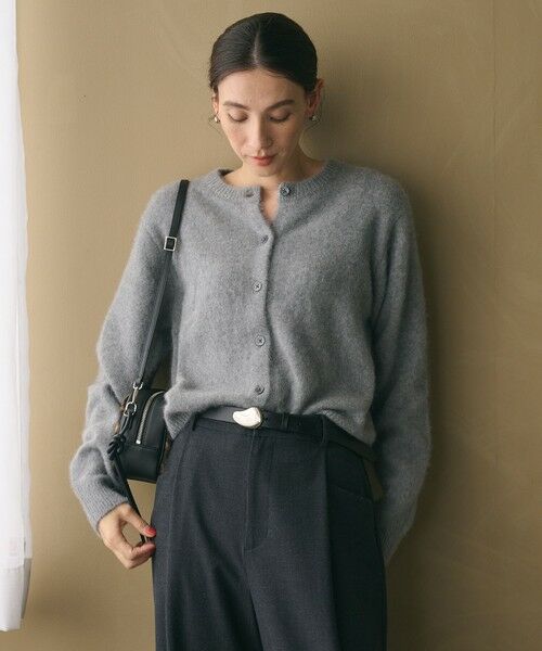BEAUTY&YOUTH UNITED ARROWS / ビューティー&ユース ユナイテッドアローズ カーディガン・ボレロ | フォックスカシミヤブレンド クルーネックカーディガン | 詳細8