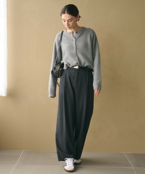 BEAUTY&YOUTH UNITED ARROWS / ビューティー&ユース ユナイテッドアローズ カーディガン・ボレロ | フォックスカシミヤブレンド クルーネックカーディガン | 詳細9