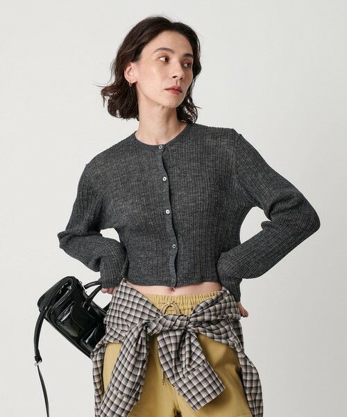 BEAUTY&YOUTH UNITED ARROWS / ビューティー&ユース ユナイテッドアローズ カーディガン・ボレロ | アルパカブレンド ランダムリブカーディガン | 詳細2