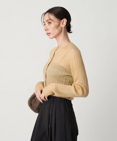 BEAUTY&YOUTH UNITED ARROWS / ビューティー&ユース ユナイテッドアローズ カーディガン・ボレロ | アルパカブレンド ランダムリブカーディガン | 詳細12