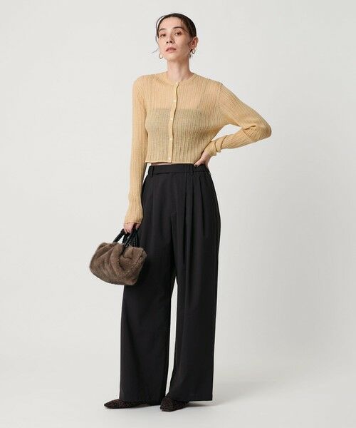 BEAUTY&YOUTH UNITED ARROWS / ビューティー&ユース ユナイテッドアローズ カーディガン・ボレロ | アルパカブレンド ランダムリブカーディガン | 詳細14