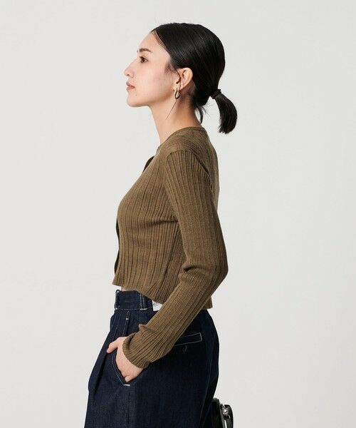 BEAUTY&YOUTH UNITED ARROWS / ビューティー&ユース ユナイテッドアローズ カーディガン・ボレロ | アルパカブレンド ランダムリブカーディガン | 詳細21