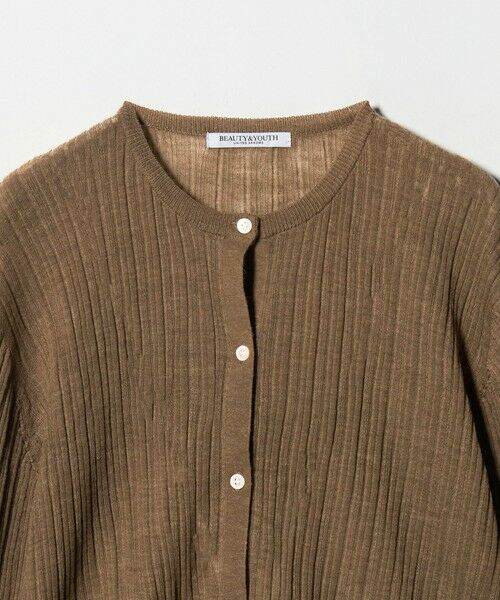 BEAUTY&YOUTH UNITED ARROWS / ビューティー&ユース ユナイテッドアローズ カーディガン・ボレロ | アルパカブレンド ランダムリブカーディガン | 詳細25