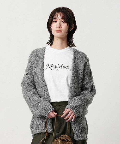 BEAUTY & YOUTH UNITED ARROWS/ビューティー&ユース ユナイテッドアローズ 【別注】<TRICOTS JEAN MARC>ミドルゲージ ノーボタンカーディガン MD. GRAY FREE BEAUTY & YOUTH UNITED ARROWS/ビューティー&ユース ユナイテッドアローズ 【別注】<TRICOTS JEAN MARC>ミドルゲージ ノーボタンカーディガン MD. GRAY FREE