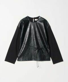 BEAUTY&YOUTH UNITED ARROWS / ビューティー&ユース ユナイテッドアローズ その他トップス | ＜muller of yoshiokubo＞レザーライク コンビネーショントップス