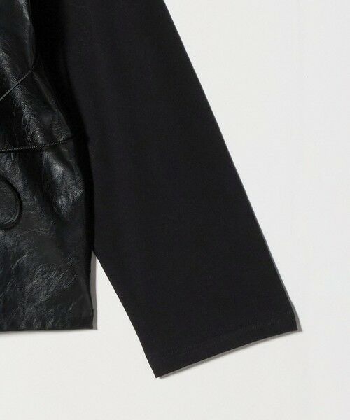 BEAUTY&YOUTH UNITED ARROWS / ビューティー&ユース ユナイテッドアローズ その他トップス | ＜muller of yoshiokubo＞レザーライク コンビネーショントップス | 詳細3
