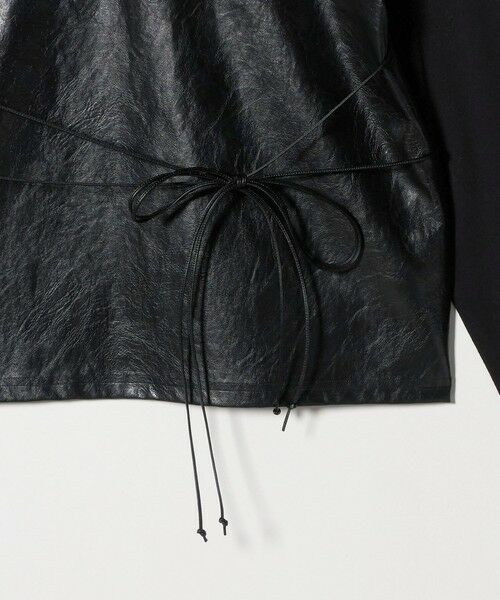 BEAUTY&YOUTH UNITED ARROWS / ビューティー&ユース ユナイテッドアローズ その他トップス | ＜muller of yoshiokubo＞レザーライク コンビネーショントップス | 詳細4