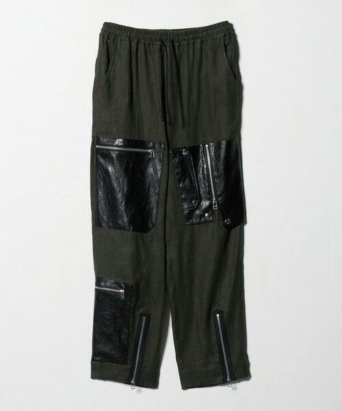 BEAUTY & YOUTH UNITED ARROWS/ビューティー&ユース ユナイテッドアローズ <muller of yoshiokubo>レザーライクポケット ジップパンツ OLIVE XS(36) BEAUTY & YOUTH UNITED ARROWS/ビューティー&ユース ユナイテッドアローズ <muller of yoshiokubo>レザーライクポケット ジップパンツ OLIVE XS(36)