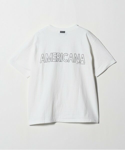 BEAUTY&YOUTH UNITED ARROWS / ビューティー&ユース ユナイテッドアローズ Tシャツ | ＜Americana＞モノトーン ロゴプリントTシャツ | 詳細1