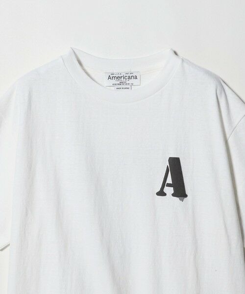 BEAUTY&YOUTH UNITED ARROWS / ビューティー&ユース ユナイテッドアローズ Tシャツ | ＜Americana＞モノトーン ロゴプリントTシャツ | 詳細2