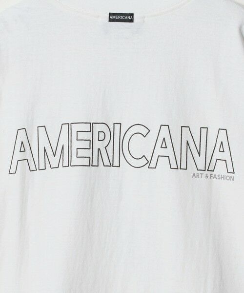 BEAUTY&YOUTH UNITED ARROWS / ビューティー&ユース ユナイテッドアローズ Tシャツ | ＜Americana＞モノトーン ロゴプリントTシャツ | 詳細4