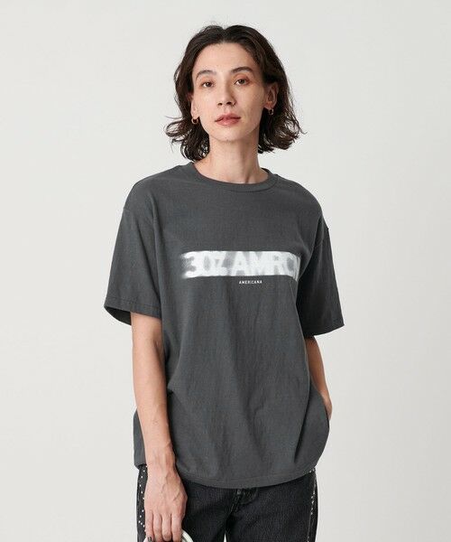 BEAUTY&YOUTH UNITED ARROWS / ビューティー&ユース ユナイテッドアローズ Tシャツ | ＜Americana＞モノトーン ロゴプリントTシャツ | 詳細6
