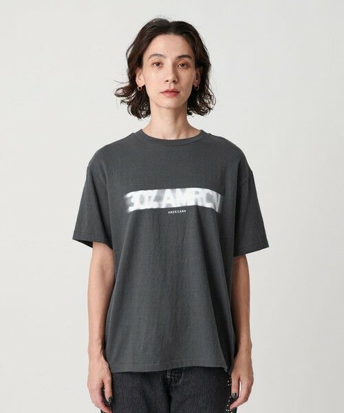 BEAUTY&YOUTH UNITED ARROWS / ビューティー&ユース ユナイテッドアローズ Tシャツ | ＜Americana＞モノトーン ロゴプリントTシャツ | 詳細9