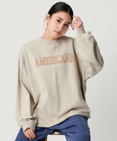 BEAUTY&YOUTH UNITED ARROWS / ビューティー&ユース ユナイテッドアローズ カットソー | ＜Americana＞ロゴ ロングスリーブTシャツ