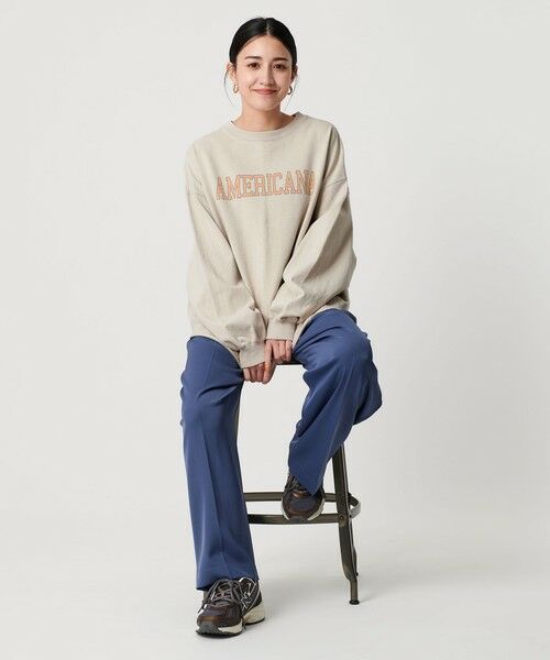BEAUTY&YOUTH UNITED ARROWS / ビューティー&ユース ユナイテッドアローズ カットソー | ＜Americana＞ロゴ ロングスリーブTシャツ | 詳細2