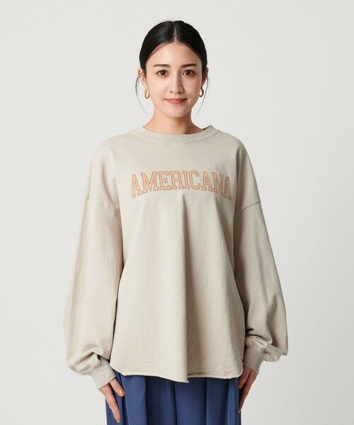 BEAUTY&YOUTH UNITED ARROWS / ビューティー&ユース ユナイテッドアローズ カットソー | ＜Americana＞ロゴ ロングスリーブTシャツ | 詳細4