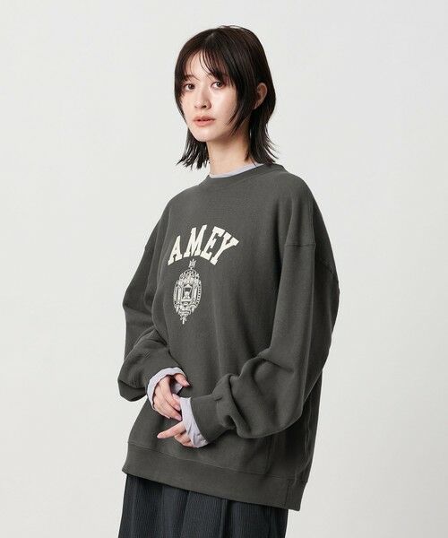 BEAUTY & YOUTH UNITED ARROWS/ビューティー&ユース ユナイテッドアローズ <Americana>ロゴスウェット プルオーバー DK. GRAY S BEAUTY & YOUTH UNITED ARROWS/ビューティー&ユース ユナイテッドアローズ <Americana>ロゴスウェット プルオーバー DK. GRAY S