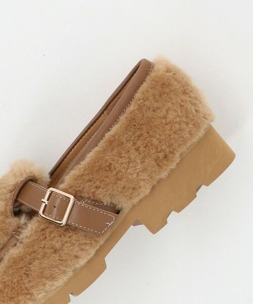 BEAUTY&YOUTH UNITED ARROWS / ビューティー&ユース ユナイテッドアローズ フラットシューズ | ＜ARTESANOS＞ファーライク ベルト ローファー | 詳細11