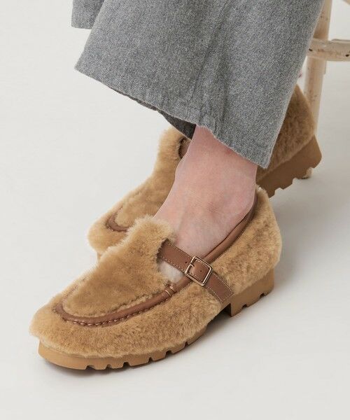 BEAUTY&YOUTH UNITED ARROWS / ビューティー&ユース ユナイテッドアローズ フラットシューズ | ＜ARTESANOS＞ファーライク ベルト ローファー | 詳細2