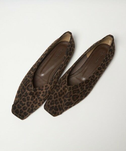 BEAUTY&YOUTH UNITED ARROWS / ビューティー&ユース ユナイテッドアローズ フラットシューズ | Vカット レオパード フラットシューズ | 詳細12