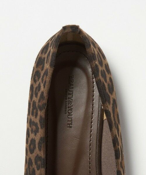 BEAUTY&YOUTH UNITED ARROWS / ビューティー&ユース ユナイテッドアローズ フラットシューズ | Vカット レオパード フラットシューズ | 詳細9