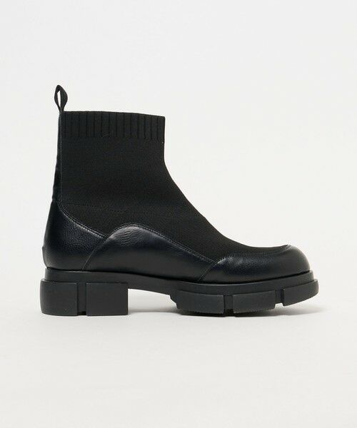 BEAUTY&YOUTH UNITED ARROWS / ビューティー&ユース ユナイテッドアローズ ブーツ（ショート丈） | ニット レザーライク ブーツ 撥水/晴雨兼用 | 詳細10