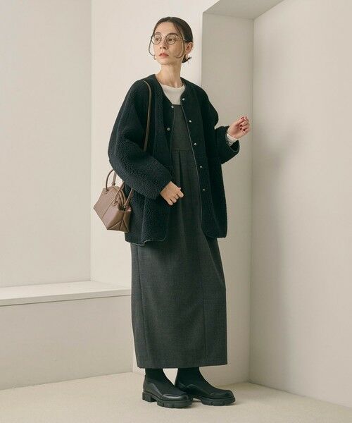 BEAUTY&YOUTH UNITED ARROWS / ビューティー&ユース ユナイテッドアローズ ブーツ（ショート丈） | ニット レザーライク ブーツ 撥水/晴雨兼用 | 詳細4